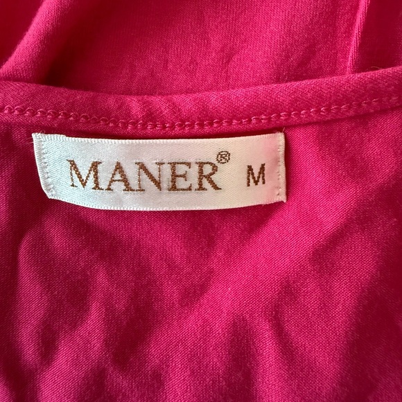 Maner | Ombré Pink Sequin Sleeveless Top | Size Medium - Picture 4 of 4